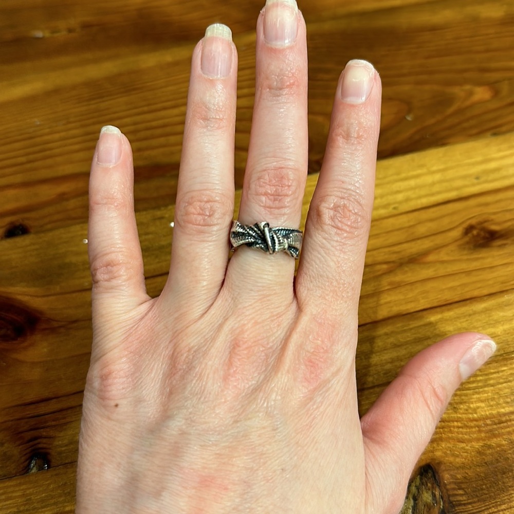 Mignon Faget Sterling Silver Medium Bow Ring